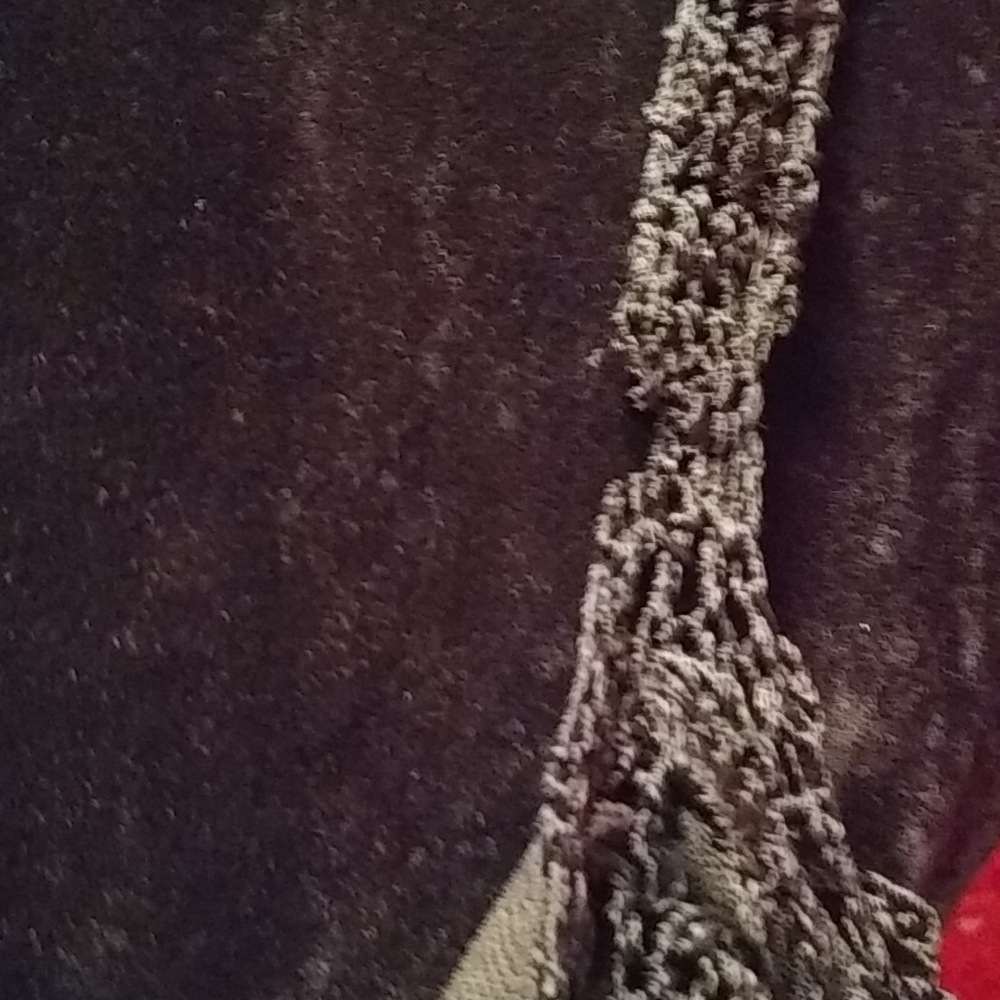Crochet And Silver Studded Tank Top with Fringe - Picture 7 of 9